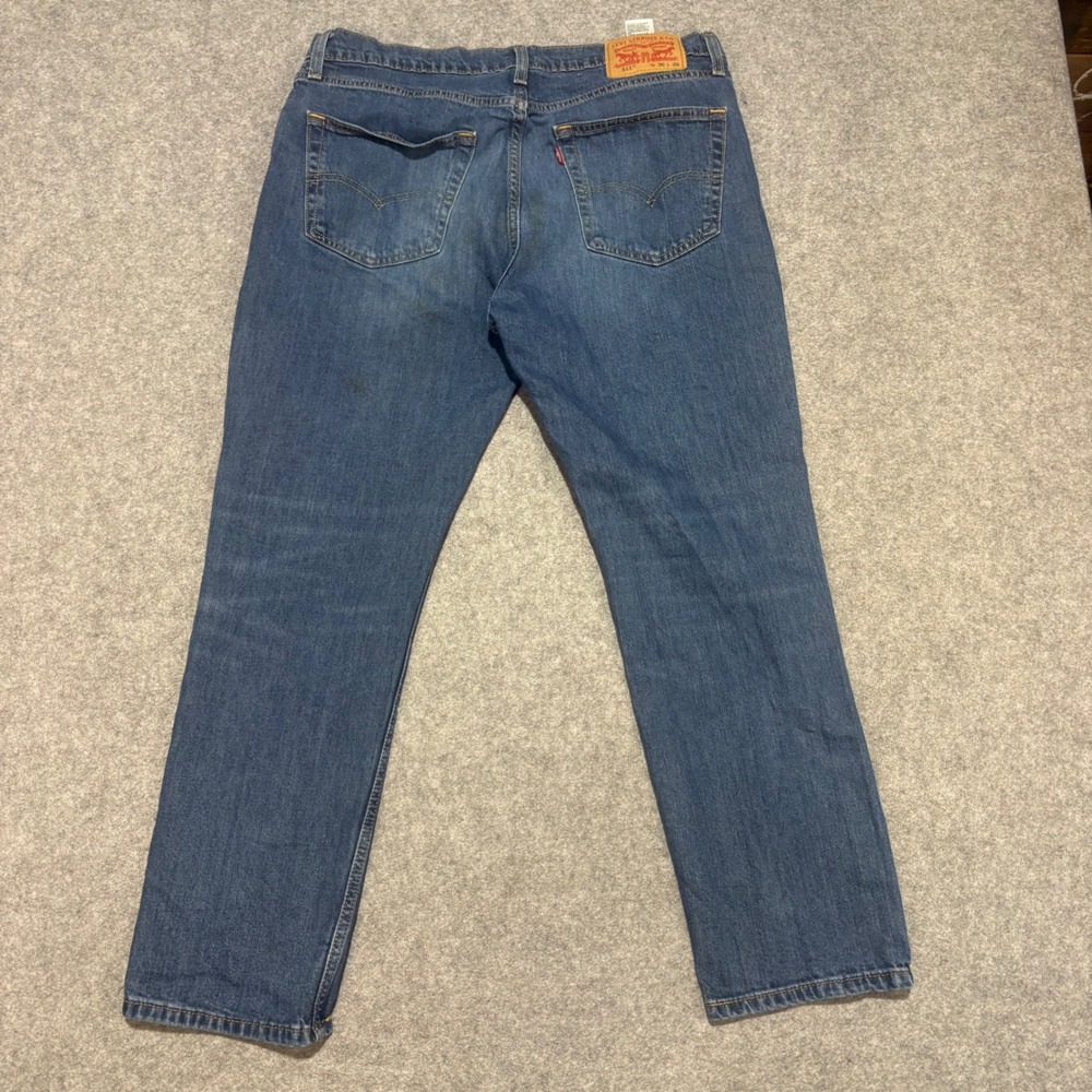 Levis 511 Slim Fit Blue Denim Jeans Mens 36x29 Medium Wash 0485